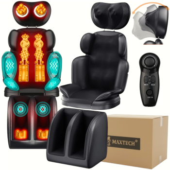 Mata masująca Shiatsu Fotel masujący Zestaw-Combo MAX-N14
